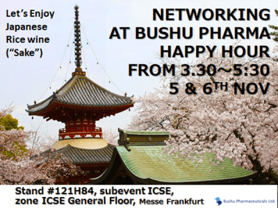 Networking happy hours with Japanese rice wine, “Sake” on Nov. 5th and 6th